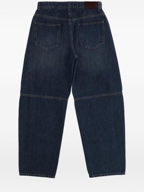 25FW [키즈] 구찌 스트레이트 팬츠 827453 XDDCQ4100 Blue - GUCCI