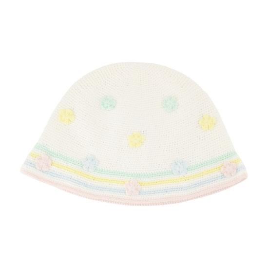 25FW 카사블랑카 비니 A AW25 HAT 095 01 white - CASABLANCA