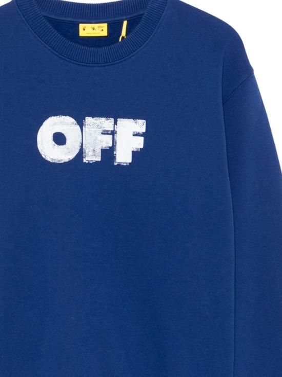25FW [키즈] 오프화이트 트레이닝 상의 OBBA001F25FLE003 4501 Blue - OFF WHITE