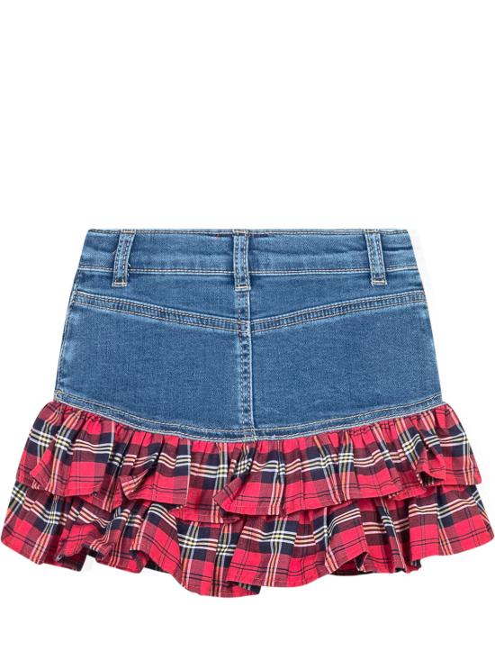 25FW [키즈] 모나리자 스커트 19F711NP6043 0055 BLU STONE DENIM - MONNALISA
