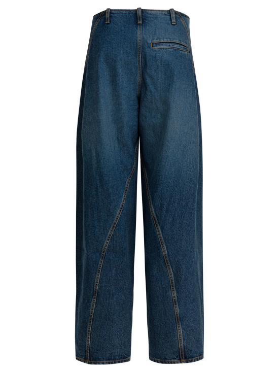 25FW 알라이아 데님 카고 진 AA9P1256D007B517 Blue - ALAIA