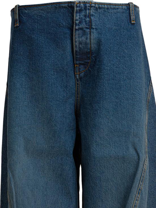 25FW 알라이아 데님 카고 진 AA9P1256D007B517 Blue - ALAIA