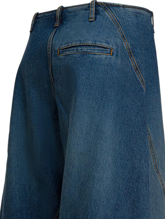 25FW 알라이아 데님 카고 진 AA9P1256D007B517 Blue - ALAIA