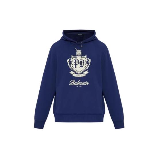 25FW 발망 긴팔 티셔츠 FH0JT255GF30 SPV Bleu beige