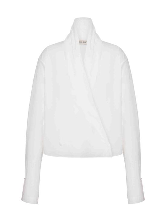 25FW 알베르타 페레티 블라우스 A02066628 0001 White