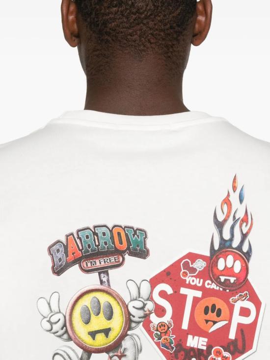 25FW 바로우 반팔 티셔츠 F5BWUATH122 002 White - BARROW