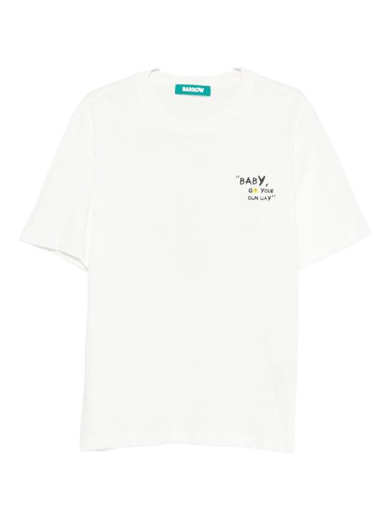 25FW 바로우 반팔 티셔츠 F5BWUATH122 002 White