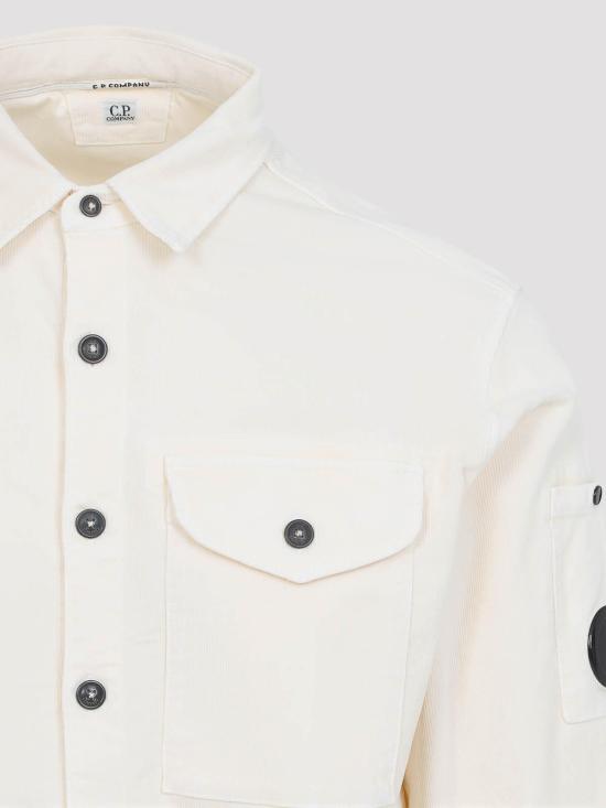  씨피 컴퍼니 코듀로이 렌즈 롱슬리브 버튼 셔츠 19CMSH071A006410O402 White - C.P. COMPANY