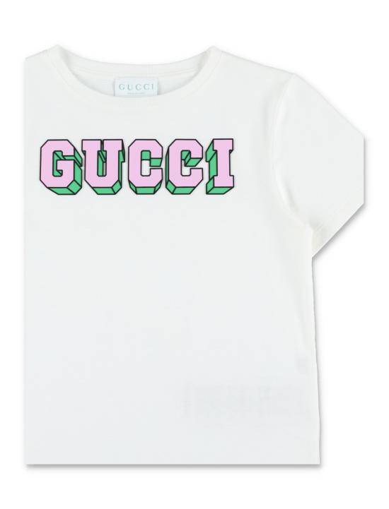 25FW [키즈] 구찌 티셔츠 547559XJHFG 9214 Bianco - GUCCI