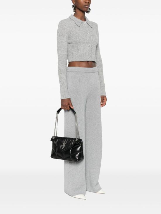 25FW 생로랑 루루 푸퍼 스몰 체인 백 577476 1EL001000 Black - SAINT LAURENT