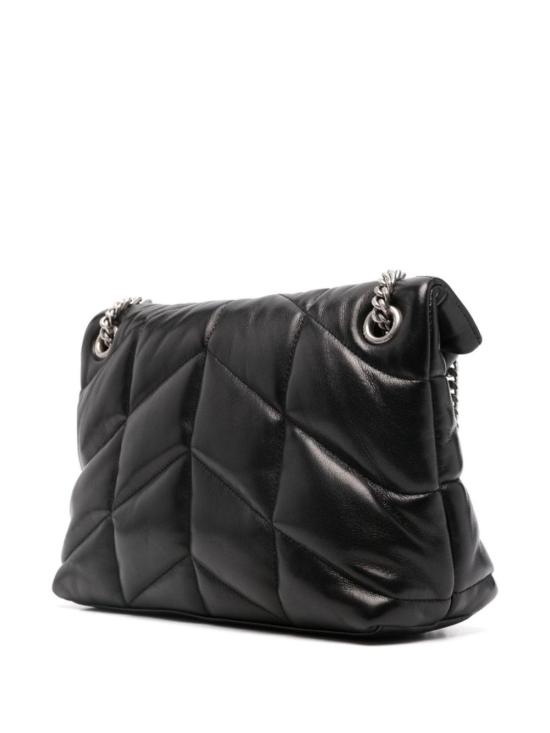 25FW 생로랑 루루 푸퍼 스몰 체인 백 577476 1EL001000 Black - SAINT LAURENT