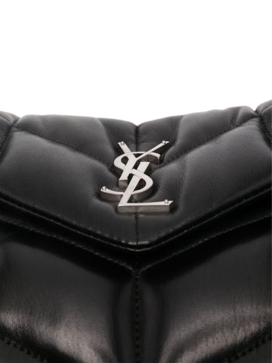 25FW 생로랑 루루 푸퍼 스몰 체인 백 577476 1EL001000 Black - SAINT LAURENT