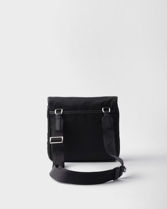 25FW 프라다 리나일론 사피아노 크로스바디 백 2VD0772DMHF0002 V OOO Black - PRADA