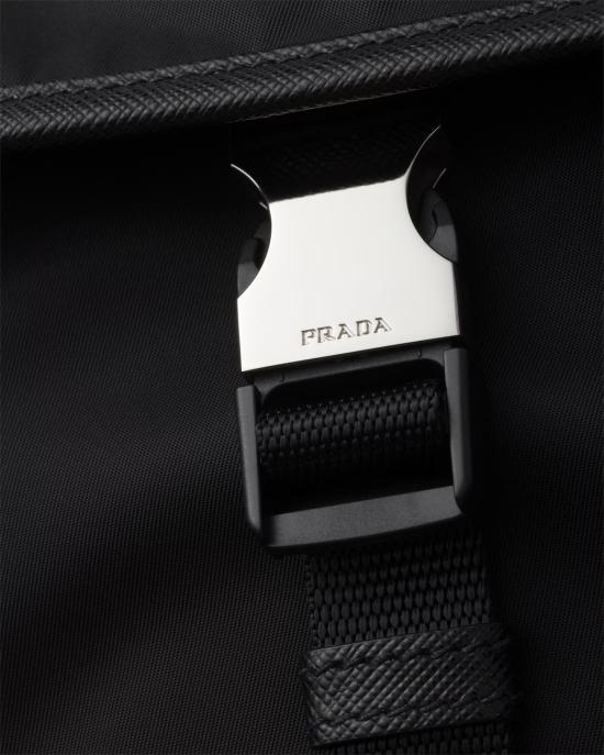 25FW 프라다 리나일론 사피아노 크로스바디 백 2VD0772DMHF0002 V OOO Black - PRADA
