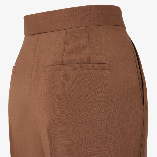 25FW 펜디 스트레이트 팬츠 FR6648AQ3HF1T6L Brown - FENDI