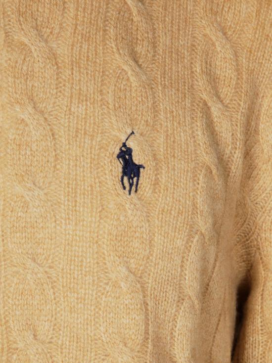 25FW 폴로 랄프로렌 케이블 니트 스웨터 710876762009 CAMEL MELANGE BEIGE - POLO RALPH LAUREN