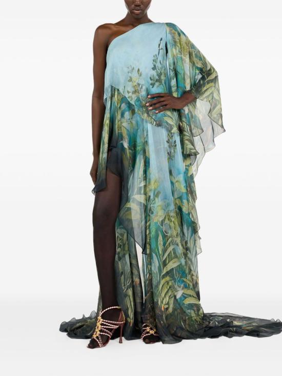 25FW 로베르토 카발리 미디 원피스 VWT136 XTQ7004038 MultiColour - ROBERTO CAVALLI