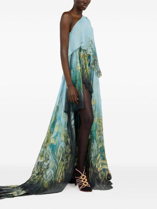 25FW 로베르토 카발리 미디 원피스 VWT136 XTQ7004038 MultiColour - ROBERTO CAVALLI