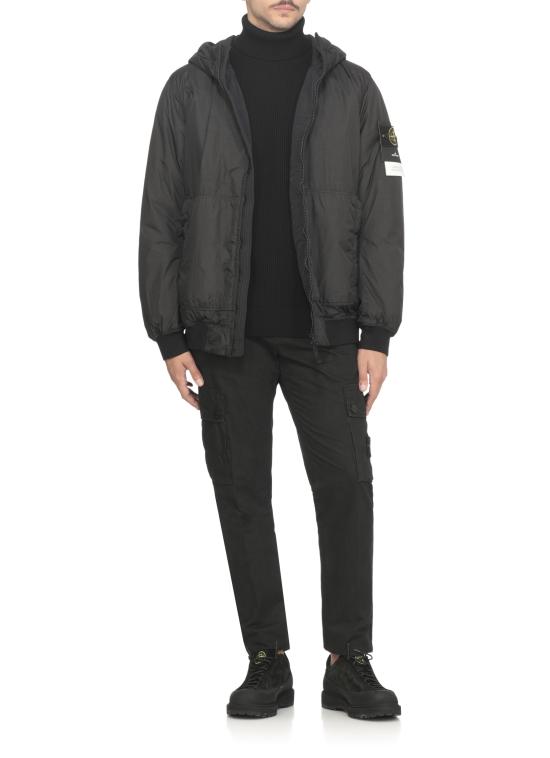 25FW 스톤 아일랜드 5100052 풀 립 RWS 울 터틀넥 스웨터 K2S15 5100052 S00C2V0029 Black - STONE ISLAND