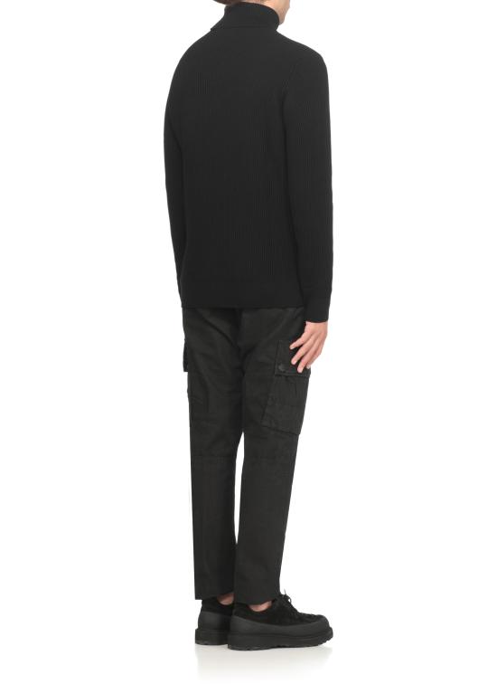 25FW 스톤 아일랜드 5100052 풀 립 RWS 울 터틀넥 스웨터 K2S15 5100052 S00C2V0029 Black - STONE ISLAND