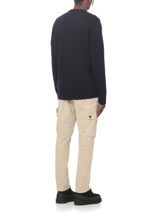 25FW 스톤 아일랜드 5100072 리버스 스티치 리테일 램스울 크루넥 스웨터 K2S15 5100072 S00A3V0020 Blue - STONE ISLAND