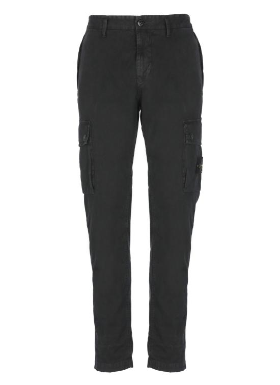 25FW 스톤 아일랜드 슬림 핏 카고 팬츠 K2S15 3100034 S00L1V0129 Black