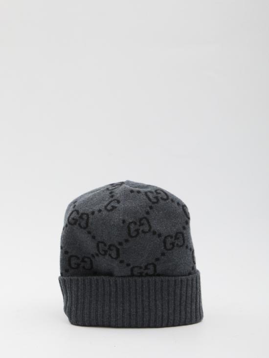 25FW 구찌 GG 캐시미어 자카드 비니  811392 GREY