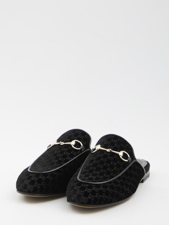 25FW 구찌 프린스타운 슬리퍼 802163 BLACK - GUCCI