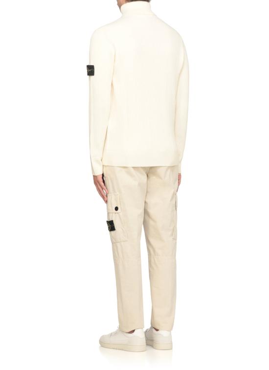 25FW 스톤 아일랜드 5100052 풀 립 RWS 울 터틀넥 스웨터 K2S15 5100052 S00C2V0093 Ivory - STONE ISLAND