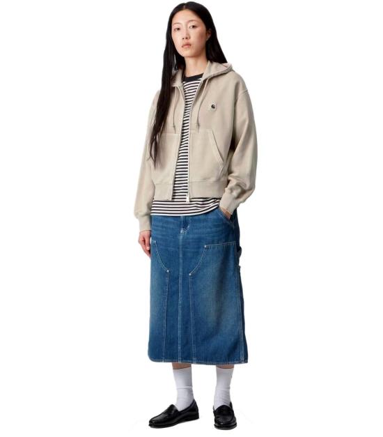 25FW 칼하트 WIP 후디드 넬슨 자켓 가먼트 다이드 I033830 2LP GD XS Beige - CARHARTT WIP