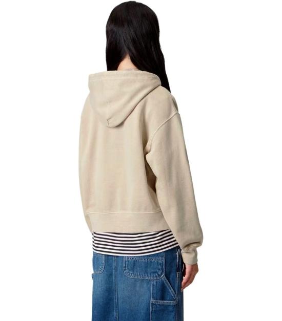 25FW 칼하트 WIP 후디드 넬슨 자켓 가먼트 다이드 I033830 2LP GD XS Beige - CARHARTT WIP