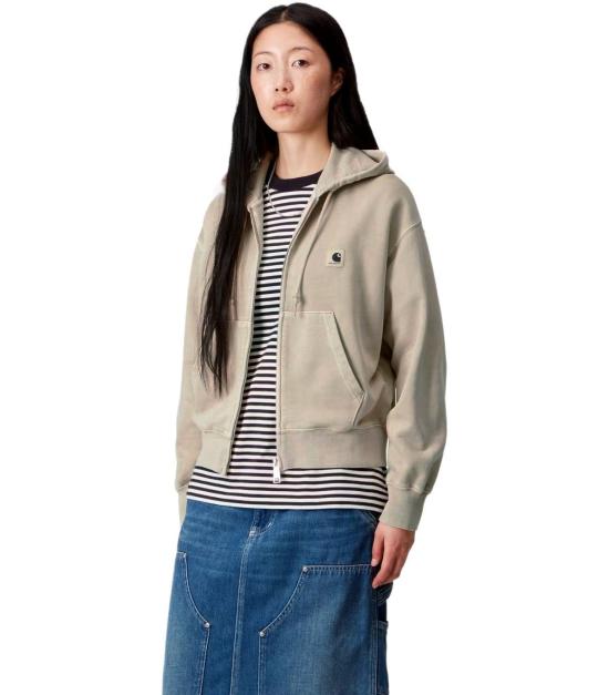 25FW 칼하트 WIP 후디드 넬슨 자켓 가먼트 다이드 I033830 2LP GD XS Beige - CARHARTT WIP