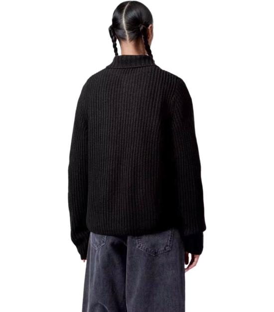 25FW 칼하트 WIP 로고 패치 골지 가디건 I035379 89 XX XS Black - CARHARTT WIP