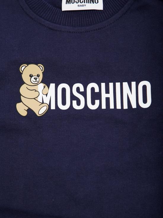 25FW [키즈] 모스키노 티셔츠 M8F03Q LCA83 40016 BLU NAVY - MOSCHINO