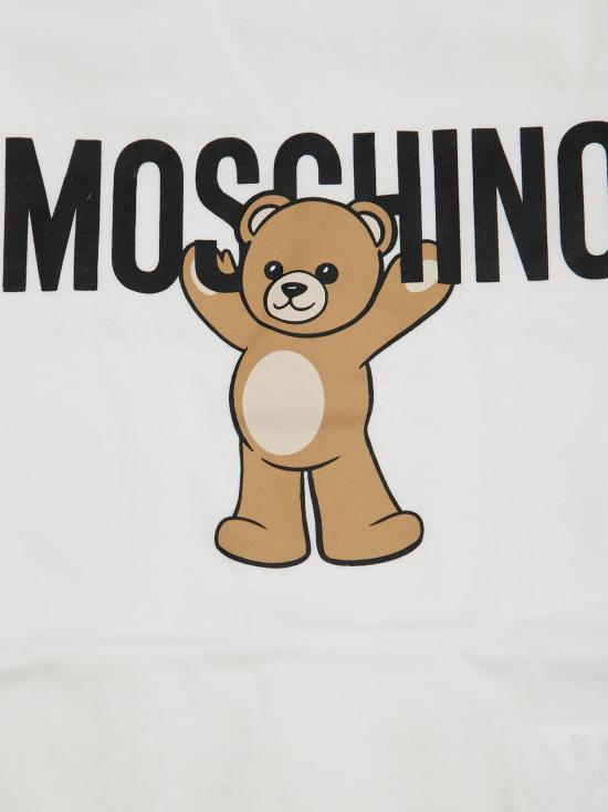 25FW [키즈] 모스키노 티셔츠 HTO00J LAA10 10063 CLOUD BIANCO - MOSCHINO