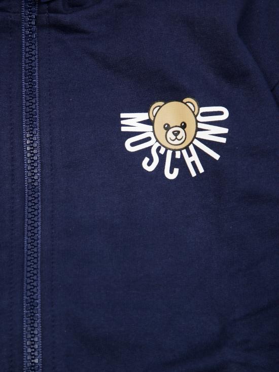 25FW [키즈] 모스키노 티셔츠 HUF09E LCA40 40016 BLU NAVY - MOSCHINO