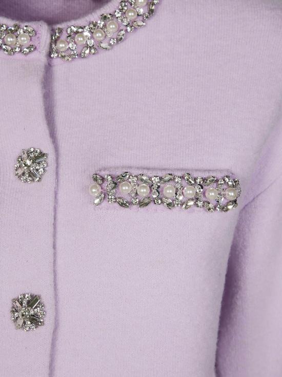 25FW 셀프 포트레이트 가디건 PF25085CL Lilac VIOLA - SELF PORTRAIT