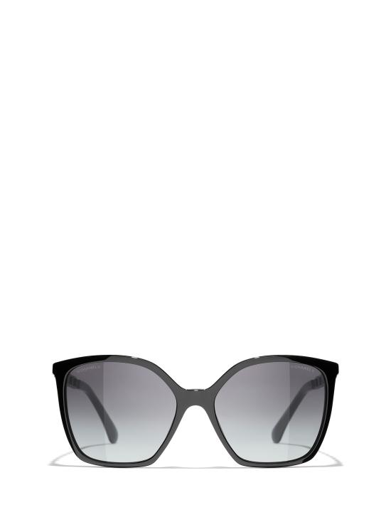26FW 샤넬 아세테이트 카프스킨 선글라스 CH5546Q 1608S6 BLACK