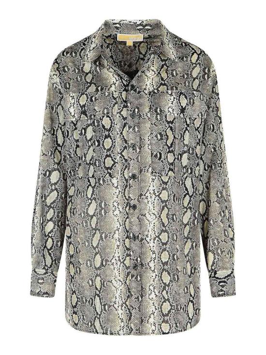 25FW 마이클 코어스 셔츠 MT540WAK6A120 Animal Print