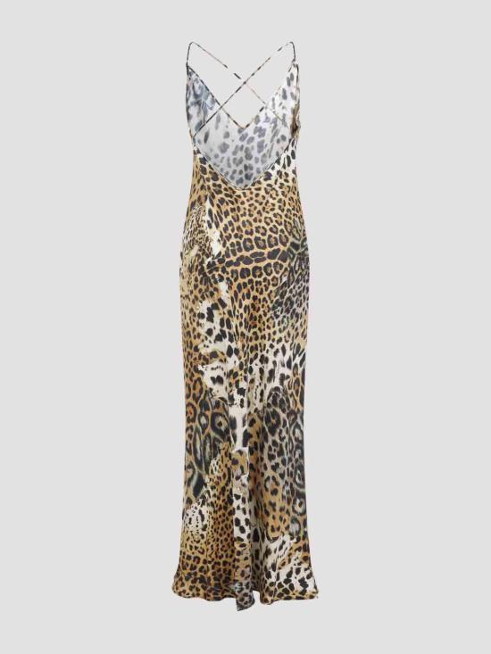  로베르토 카발리 롱 원피스 SKT1664QG3400504 Animal Print - ROBERTO CAVALLI