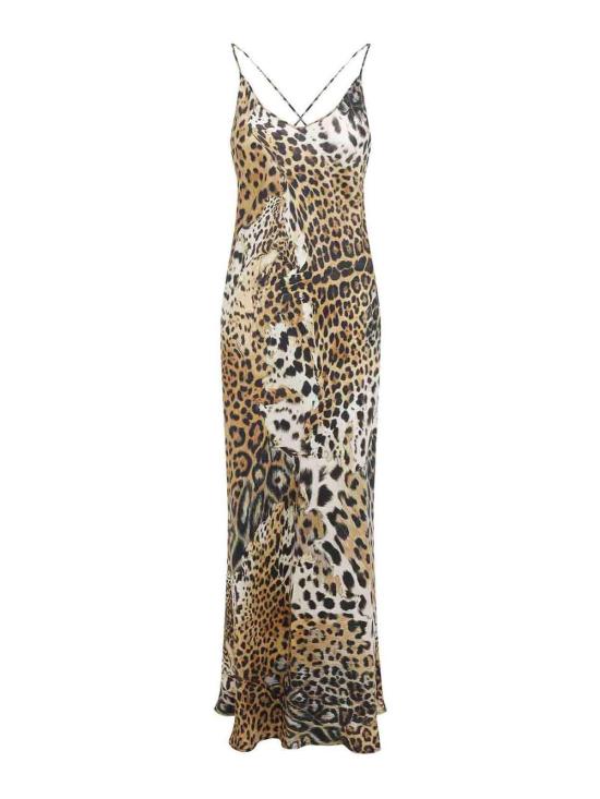  로베르토 카발리 롱 원피스 SKT1664QG3400504 Animal Print
