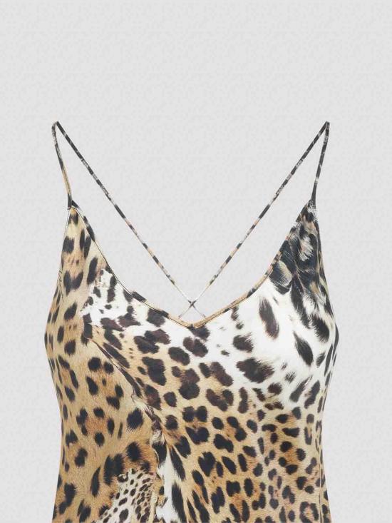  로베르토 카발리 롱 원피스 SKT1664QG3400504 Animal Print - ROBERTO CAVALLI