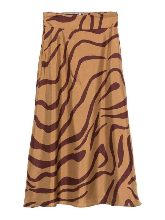 26FW 라쿠엘 디니즈 미디 스커트 8L00021NSS002000598002 Animal Print