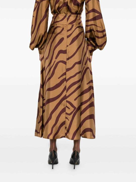 26FW 라쿠엘 디니즈 미디 스커트 8L00021NSS002000598002 Animal Print - RAQUEL DINIZ