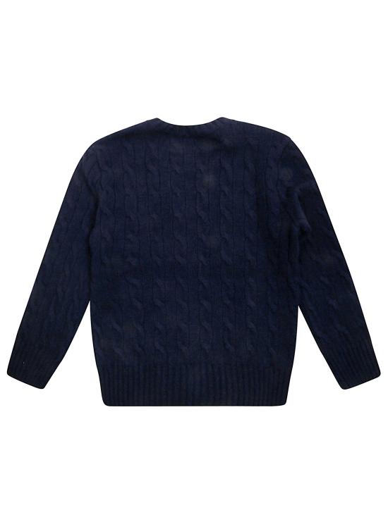 24FW [키즈] 랄프 로렌 가디건 322877728001 CLASSIC AZURE C6122 BLU - RALPH LAUREN