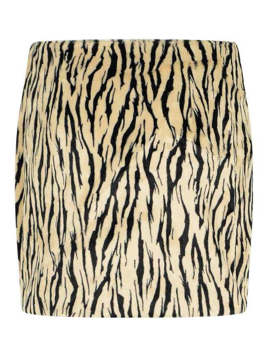 25FW 로테이트 바이 크리스텐슨 미디 스커트 114247858 Animal Print - ROTATE BY BIRGERCHRISTENSEN