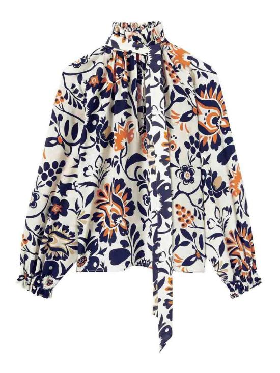 25FW 라 더블제이 블라우스 SHI0120VIS019SEL06WH01 Animal Print