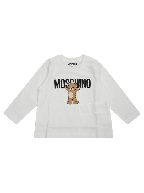 25FW [키즈] 모스키노 티셔츠 MZO00R LAA10 10063 CLOUD BIANCO