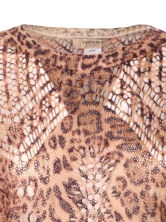 25FW 트윈셋 반팔 티셔츠 252TP359012737 Animal Print - TWINSET