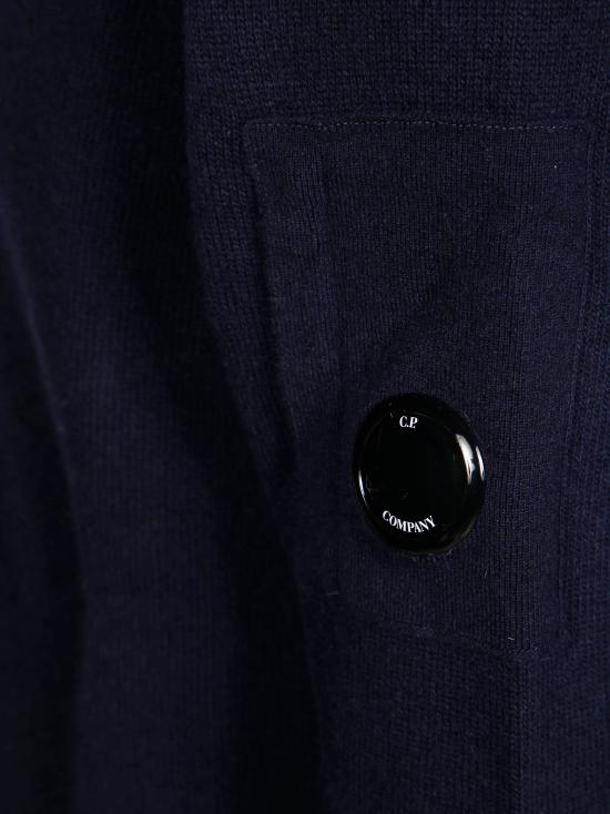 25FW 씨피 컴퍼니 램스울 GRS 크루넥 렌즈 스웨터 RFCMKN707A 110149A 888 BLU - C.P. COMPANY